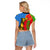 Eritrea Independence Day 2024 Raglan Cropped T Shirt Eritrean Camel African Pattern - Wonder Print Shop