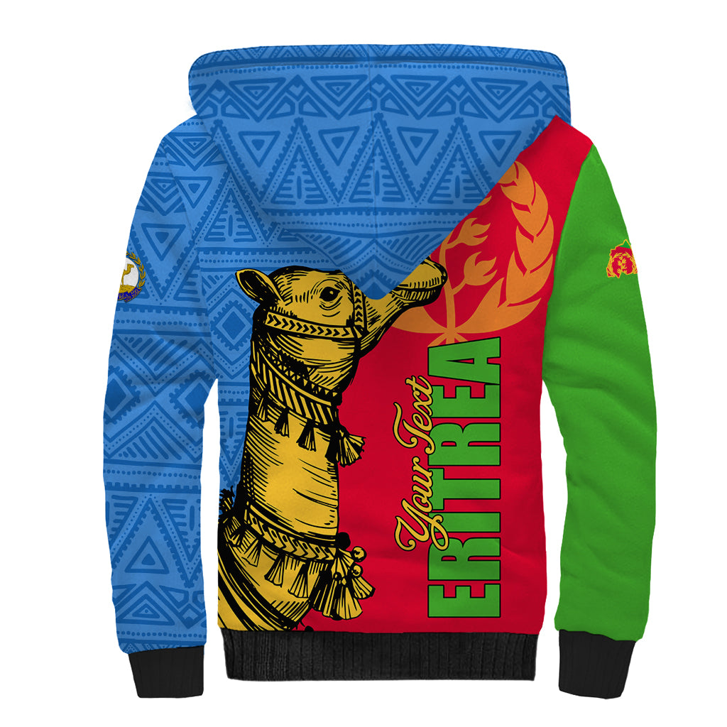 Eritrea Independence Day 2024 Sherpa Hoodie Eritrean Camel African Pattern - Wonder Print Shop