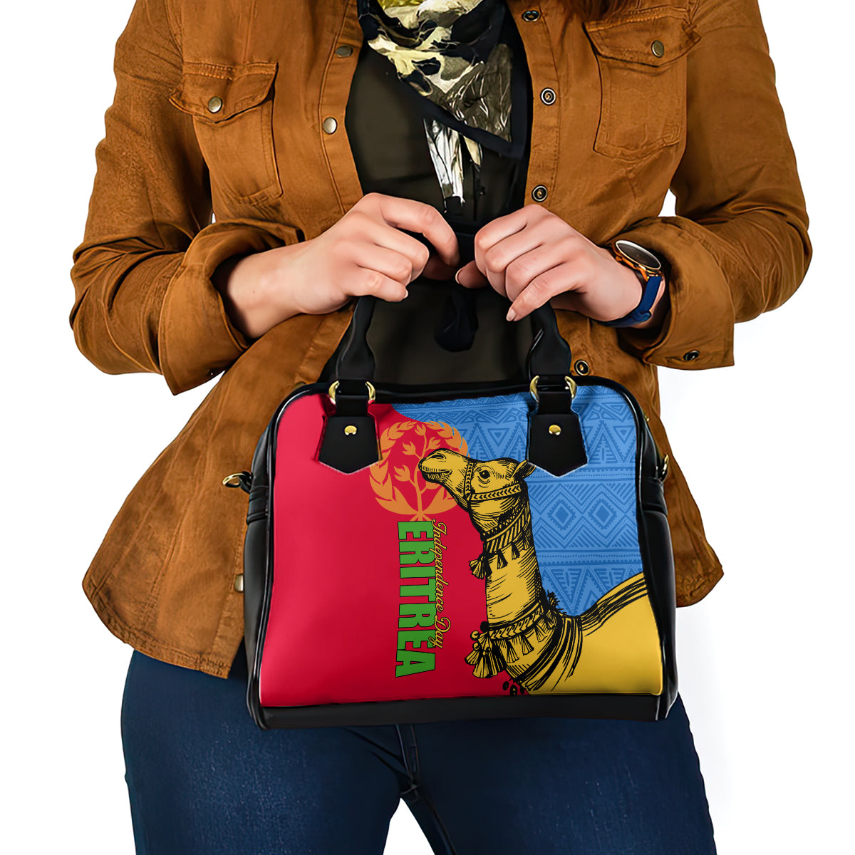 Eritrea Independence Day 2024 Shoulder Handbag Eritrean Camel African Pattern