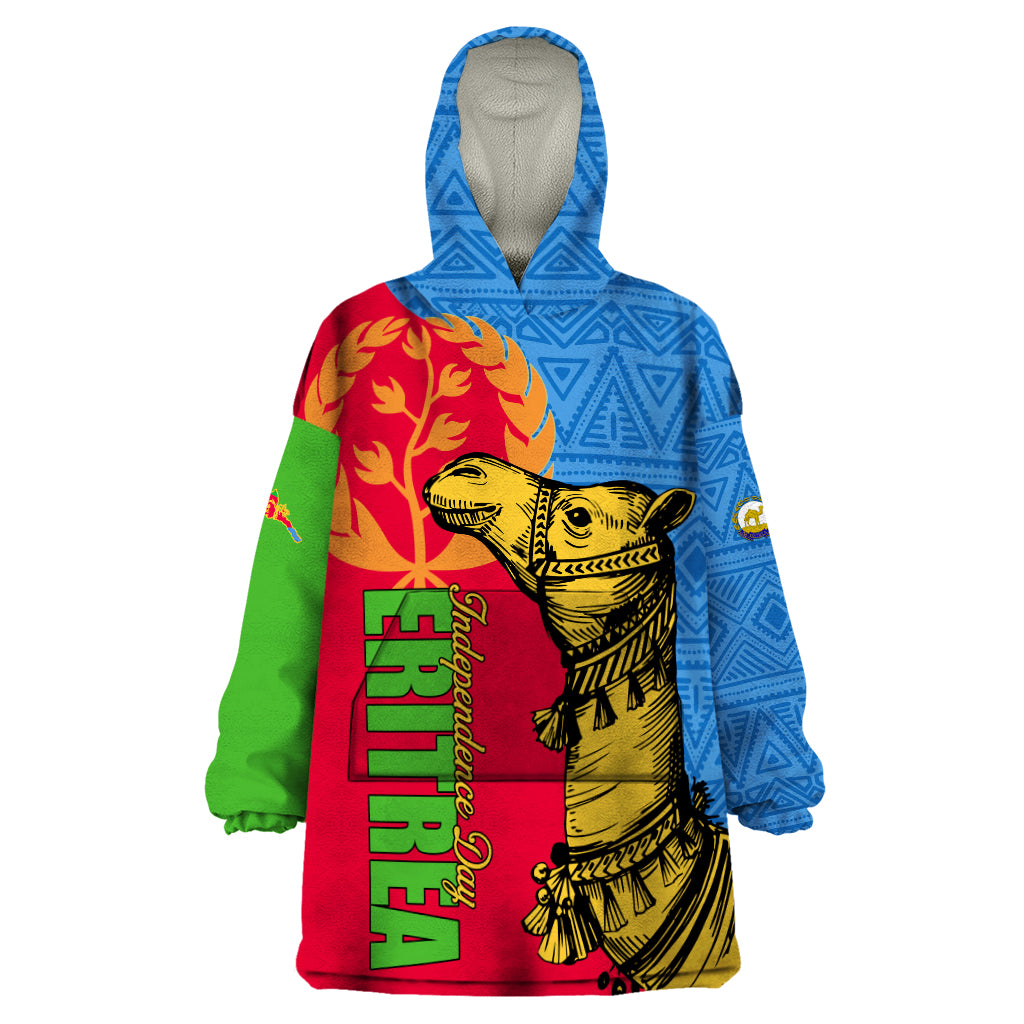 Eritrea Independence Day 2024 Wearable Blanket Hoodie Eritrean Camel African Pattern