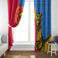 Eritrea Independence Day 2024 Window Curtain Eritrean Camel African Pattern - Wonder Print Shop