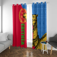 Eritrea Independence Day 2024 Window Curtain Eritrean Camel African Pattern - Wonder Print Shop