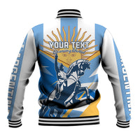 Argentina Revolution Day Baseball Jacket Sol de Mayo Warrior - Wonder Print Shop