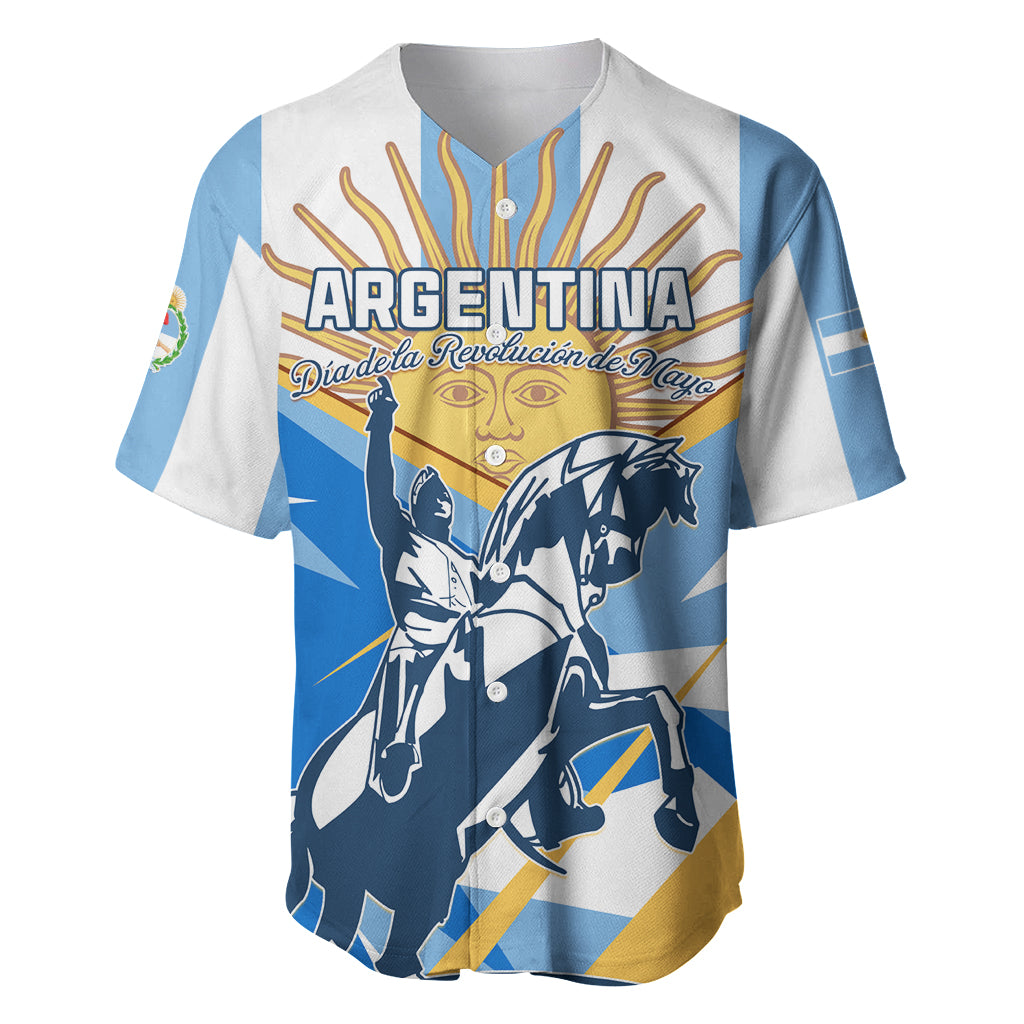 Argentina Revolution Day Baseball Jersey Sol de Mayo Warrior