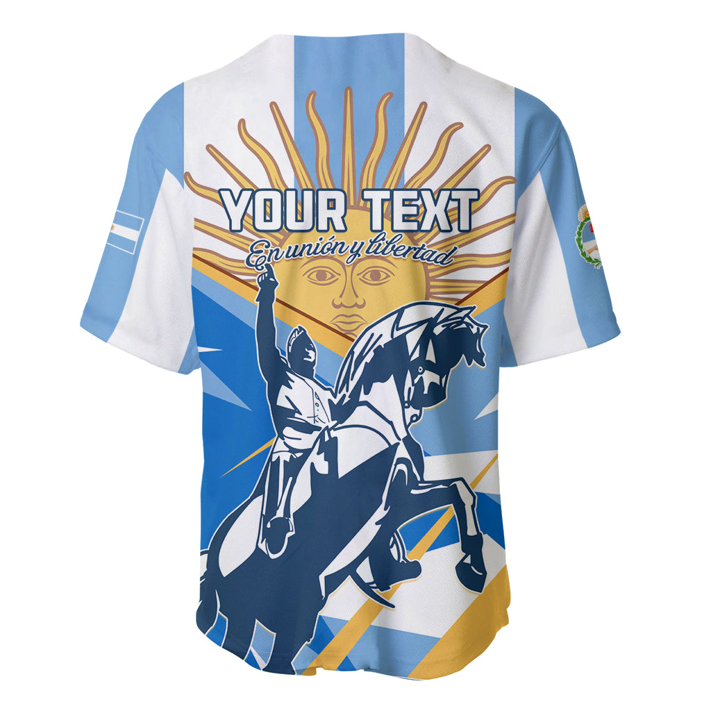 Argentina Revolution Day Baseball Jersey Sol de Mayo Warrior - Wonder Print Shop