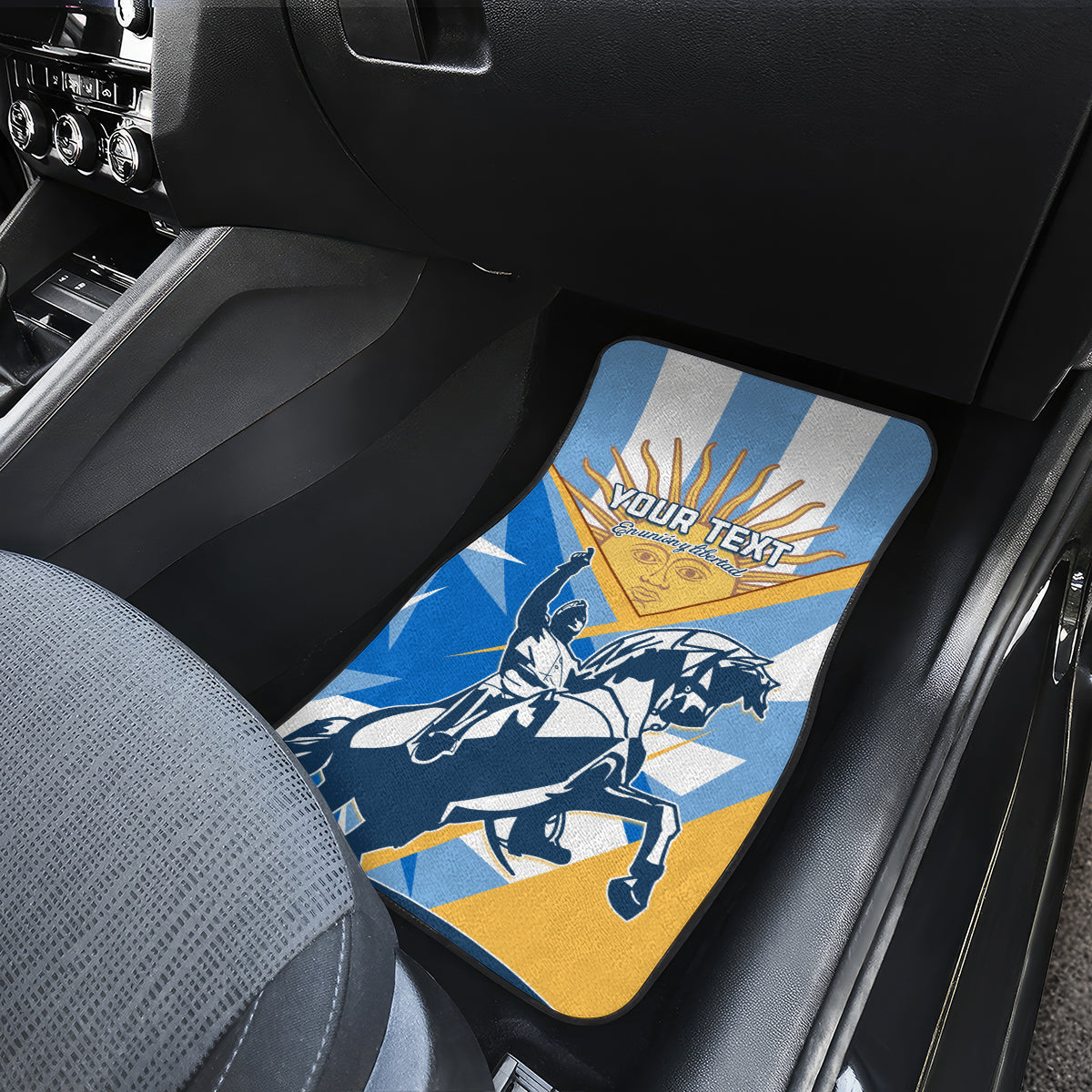 Argentina Revolution Day Car Mats Sol de Mayo Warrior - Wonder Print Shop