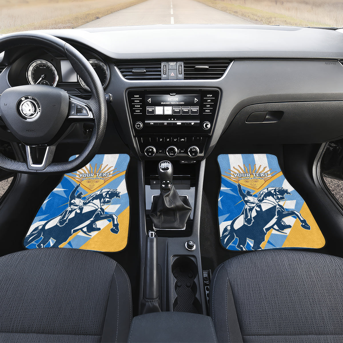 Argentina Revolution Day Car Mats Sol de Mayo Warrior - Wonder Print Shop