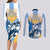 Argentina Revolution Day Couples Matching Long Sleeve Bodycon Dress and Long Sleeve Button Shirt Sol de Mayo Warrior - Wonder Print Shop