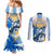 Argentina Revolution Day Couples Matching Mermaid Dress and Long Sleeve Button Shirt Sol de Mayo Warrior