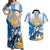 Argentina Revolution Day Couples Matching Off Shoulder Maxi Dress and Hawaiian Shirt Sol de Mayo Warrior