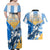 Argentina Revolution Day Couples Matching Off Shoulder Maxi Dress and Hawaiian Shirt Sol de Mayo Warrior