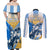 Argentina Revolution Day Couples Matching Off Shoulder Maxi Dress and Long Sleeve Button Shirt Sol de Mayo Warrior