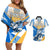 Argentina Revolution Day Couples Matching Off Shoulder Short Dress and Hawaiian Shirt Sol de Mayo Warrior - Wonder Print Shop