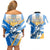 Argentina Revolution Day Couples Matching Off Shoulder Short Dress and Hawaiian Shirt Sol de Mayo Warrior