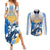 Argentina Revolution Day Couples Matching Summer Maxi Dress and Long Sleeve Button Shirt Sol de Mayo Warrior