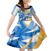 Argentina Revolution Day Family Matching Long Sleeve Bodycon Dress and Hawaiian Shirt Sol de Mayo Warrior - Wonder Print Shop