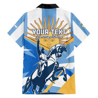 Argentina Revolution Day Family Matching Long Sleeve Bodycon Dress and Hawaiian Shirt Sol de Mayo Warrior - Wonder Print Shop