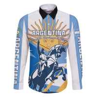 Argentina Revolution Day Family Matching Long Sleeve Bodycon Dress and Hawaiian Shirt Sol de Mayo Warrior - Wonder Print Shop