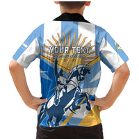Argentina Revolution Day Family Matching Mermaid Dress and Hawaiian Shirt Sol de Mayo Warrior - Wonder Print Shop