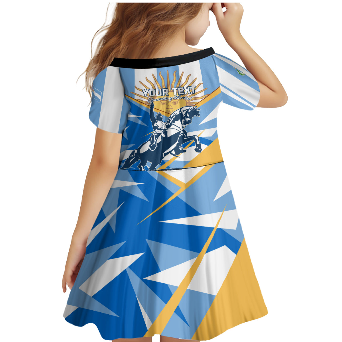 Argentina Revolution Day Family Matching Mermaid Dress and Hawaiian Shirt Sol de Mayo Warrior - Wonder Print Shop