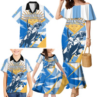 Argentina Revolution Day Family Matching Mermaid Dress and Hawaiian Shirt Sol de Mayo Warrior - Wonder Print Shop
