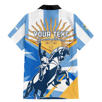 Argentina Revolution Day Family Matching Mermaid Dress and Hawaiian Shirt Sol de Mayo Warrior - Wonder Print Shop