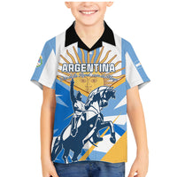 Argentina Revolution Day Family Matching Mermaid Dress and Hawaiian Shirt Sol de Mayo Warrior - Wonder Print Shop