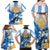 Argentina Revolution Day Family Matching Off Shoulder Maxi Dress and Hawaiian Shirt Sol de Mayo Warrior