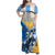 Argentina Revolution Day Family Matching Off Shoulder Maxi Dress and Hawaiian Shirt Sol de Mayo Warrior