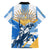 Argentina Revolution Day Family Matching Short Sleeve Bodycon Dress and Hawaiian Shirt Sol de Mayo Warrior - Wonder Print Shop