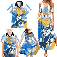 Argentina Revolution Day Family Matching Summer Maxi Dress and Hawaiian Shirt Sol de Mayo Warrior - Wonder Print Shop