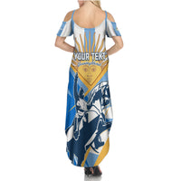 Argentina Revolution Day Family Matching Summer Maxi Dress and Hawaiian Shirt Sol de Mayo Warrior - Wonder Print Shop
