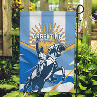 Argentina Revolution Day Garden Flag Sol de Mayo Warrior - Wonder Print Shop