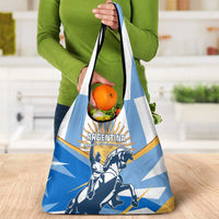 Argentina Revolution Day Grocery Bag Sol de Mayo Warrior