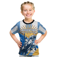 Argentina Revolution Day Kid T Shirt Sol de Mayo Warrior - Wonder Print Shop