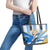 Argentina Revolution Day Leather Tote Bag Sol de Mayo Warrior