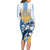 Argentina Revolution Day Long Sleeve Bodycon Dress Sol de Mayo Warrior - Wonder Print Shop