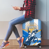 Argentina Revolution Day Luggage Cover Sol de Mayo Warrior - Wonder Print Shop
