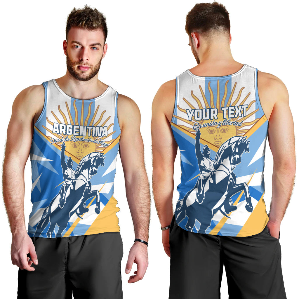Argentina Revolution Day Men Tank Top Sol de Mayo Warrior - Wonder Print Shop