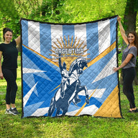 Argentina Revolution Day Quilt Sol de Mayo Warrior - Wonder Print Shop