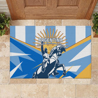 Argentina Revolution Day Rubber Doormat Sol de Mayo Warrior - Wonder Print Shop