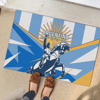 Argentina Revolution Day Rubber Doormat Sol de Mayo Warrior - Wonder Print Shop