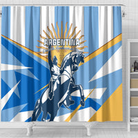 Argentina Revolution Day Shower Curtain Sol de Mayo Warrior