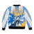 Argentina Revolution Day Sleeve Zip Bomber Jacket Sol de Mayo Warrior - Wonder Print Shop
