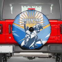 Argentina Revolution Day Spare Tire Cover Sol de Mayo Warrior - Wonder Print Shop
