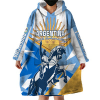 Argentina Revolution Day Wearable Blanket Hoodie Sol de Mayo Warrior - Wonder Print Shop