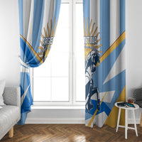Argentina Revolution Day Window Curtain Sol de Mayo Warrior - Wonder Print Shop