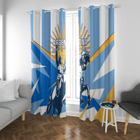 Argentina Revolution Day Window Curtain Sol de Mayo Warrior - Wonder Print Shop