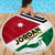 Jordan Independence Day Beach Blanket Jordanie Folk Pattern Flag Style - Wonder Print Shop