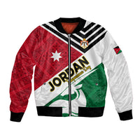 Jordan Independence Day Bomber Jacket Jordanie Folk Pattern Flag Style - Wonder Print Shop